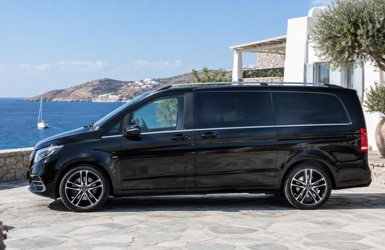 Premium transfer vehicle — Mercedes-Benz E-Class or Mercedes-Benz V-Class